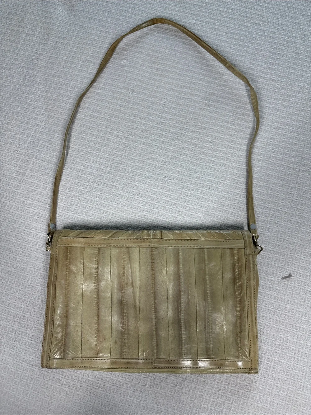 Vintage 80’s Eel skin crossbody bag or clutch